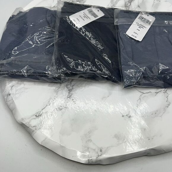 SOMA INTIMATES Cotton Modal Lace Trim Black Briefs Lot of 3-L NEW! - Picture 3 of 4